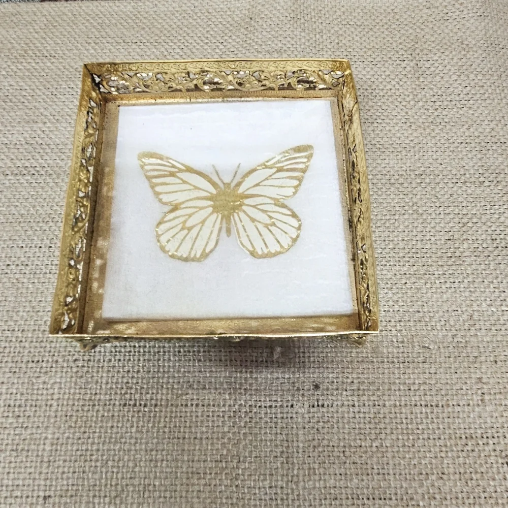 Vintage Filigree Square Napkin Holder